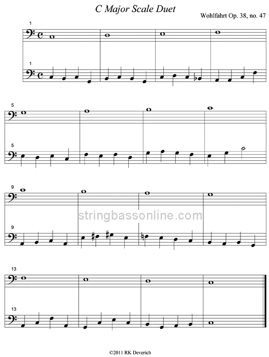 C Major Scale Duet