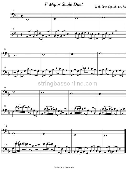 F Major Scale Duet