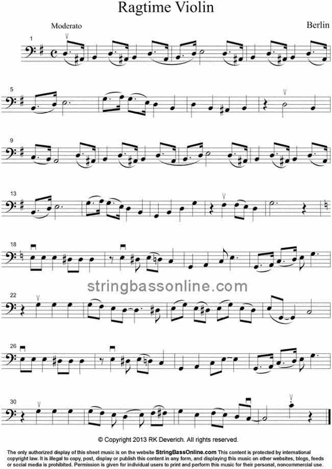 ragtime violin